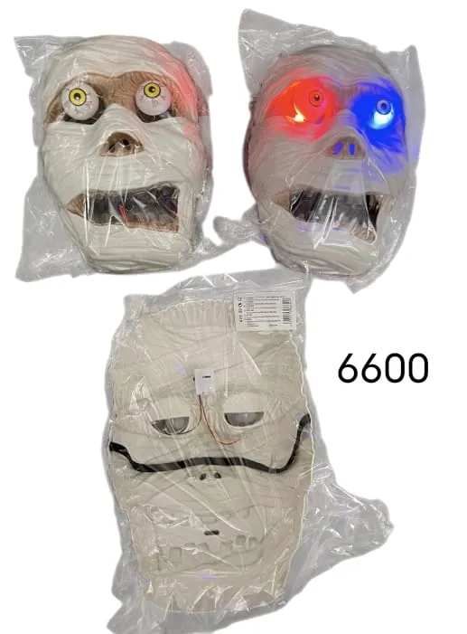 Maska świecąca Halloween z LED 6600