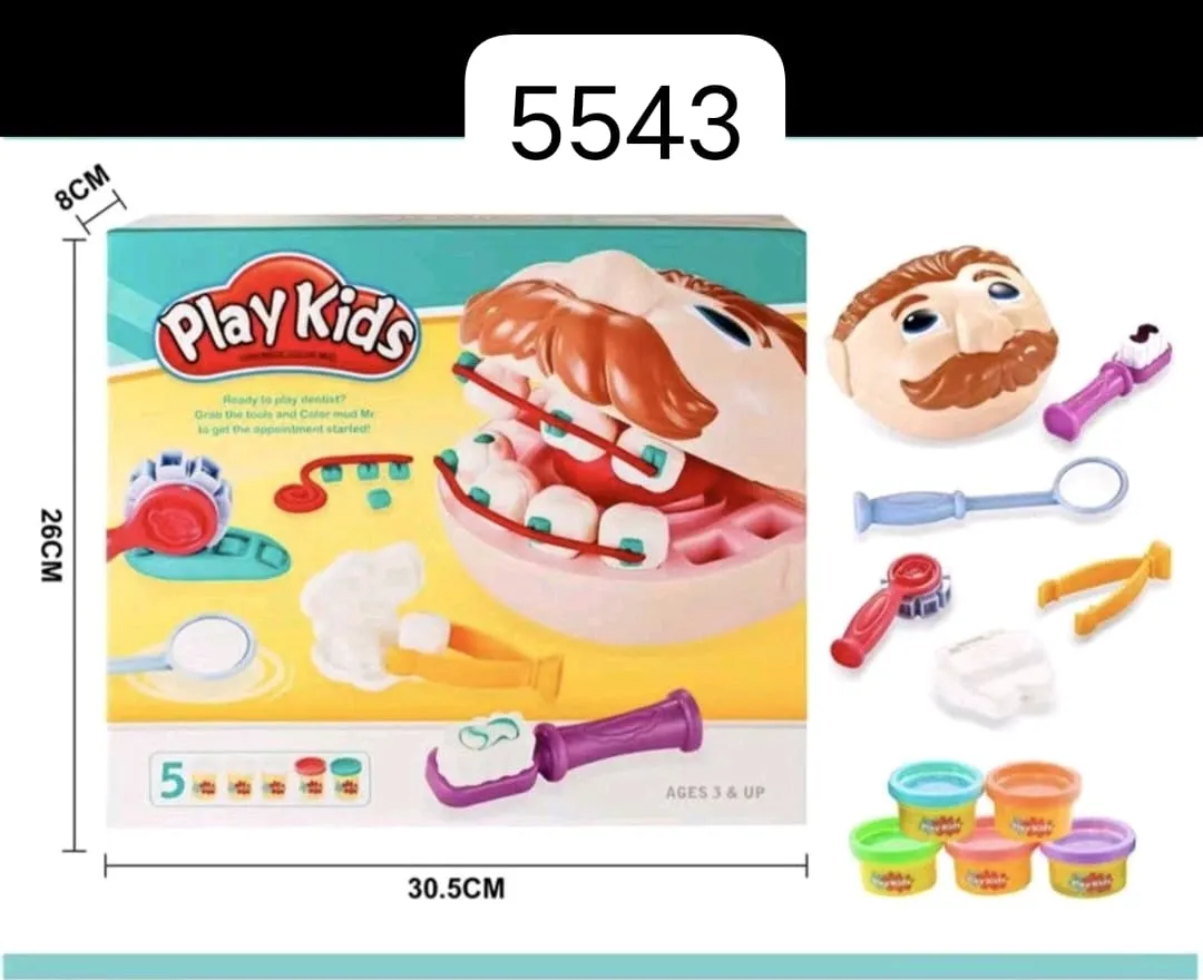 Ciastolina Zestaw Dentysty PlayKids 30x26x8cm