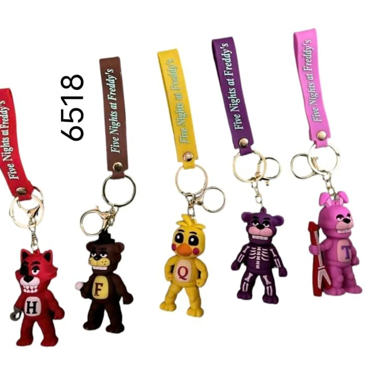 Brelok do Kluczy Freddy - Zestaw 5 figurek FNAF