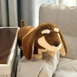 Maskotka Pluszowa Pies Basset 33cm Brązowa