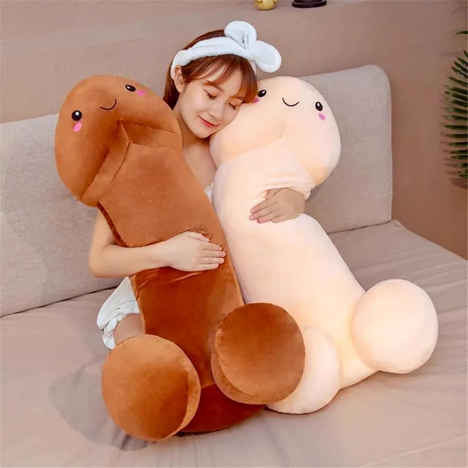 Maskotka Pluszowa Penis 50cm Brązowa i Beżowa