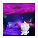 Lampa stojąca LED Projektor gwiazd astronauta