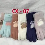 Rękawiczki damskie zimowe CX-07 z łapką