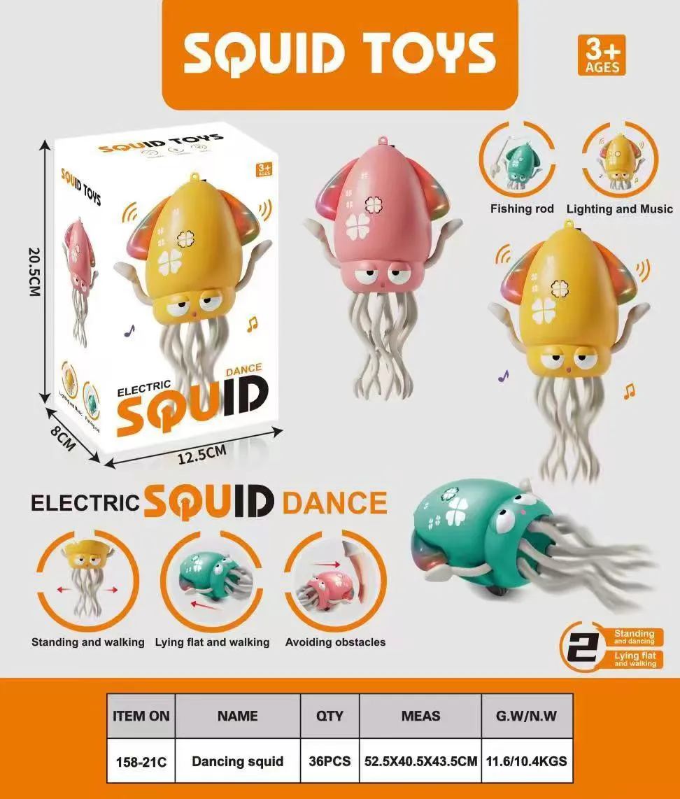Zabawki Squid Toys Elektryczny Tańczący Kałamarnica 3+ lat