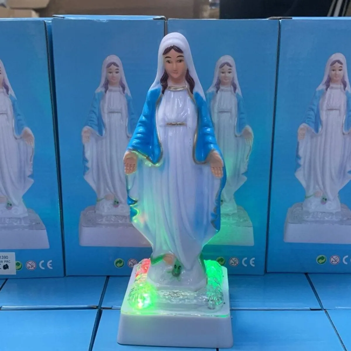 Figurka Matka Boska z Podświetleniem LED