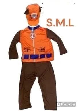 Strój Paw Patrol S M L pomarańczowy z czapką