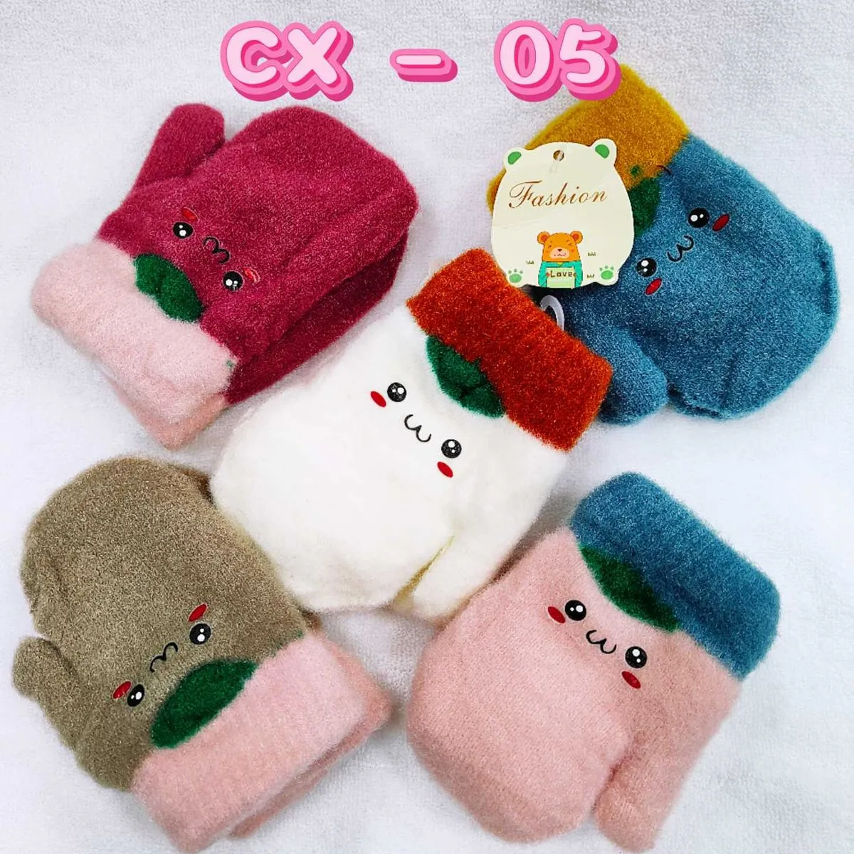 Rękawiczki Dziecięce Mufki z Uszami CX=05