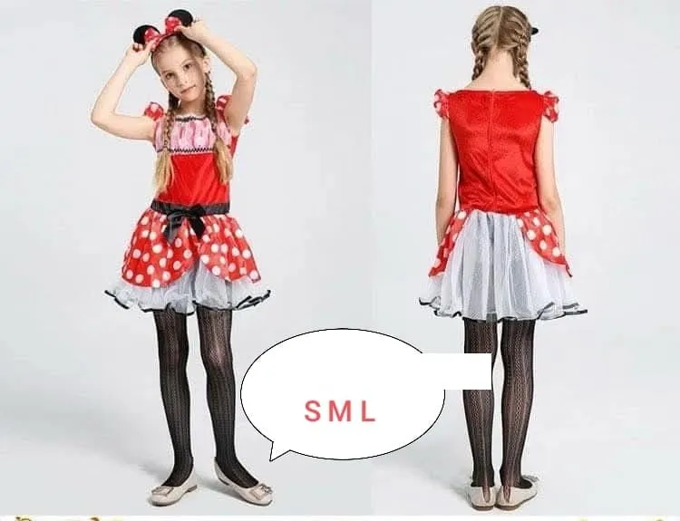Strój Minnie Mouse dla dzieci S M L