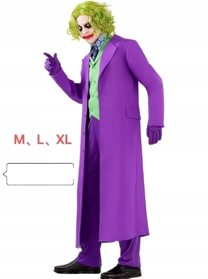 Strój Joker ML XL fioletowy zielony