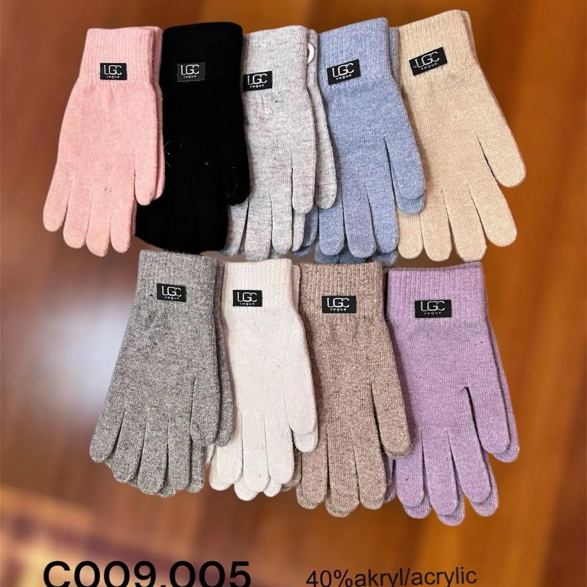 Rękawiczki damskie UGG C009,005 40% akryl