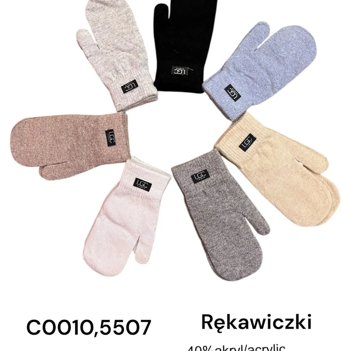 Rękawiczki damskie akryl-angora COO10.5507