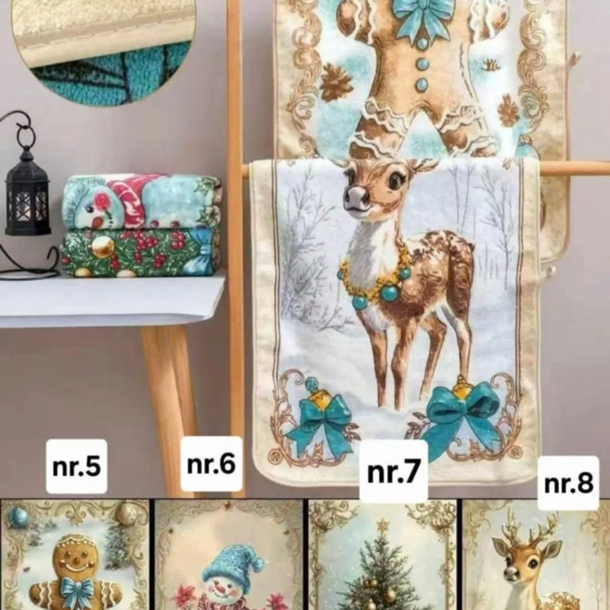 Ścierki Mikrofibra Świąteczne 40/60