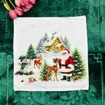 Poszewka Świąteczna 40x40 cm z motywem Świętego Mikołaja