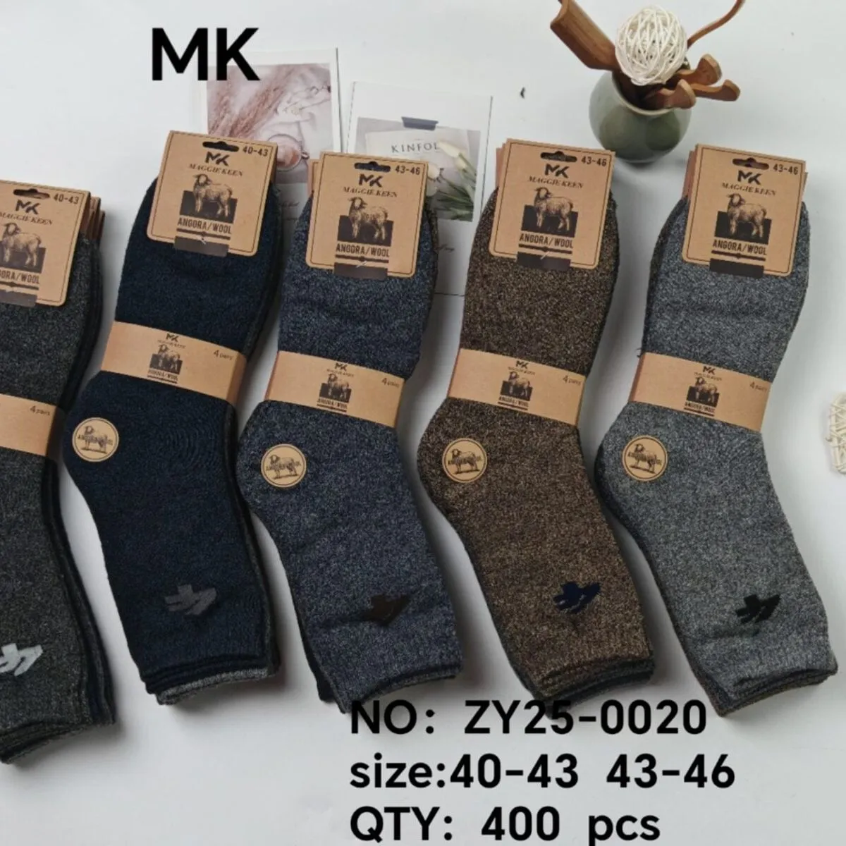 Skarpetki męskie MK ZY25-002 roz. 43-46, 6 szt.