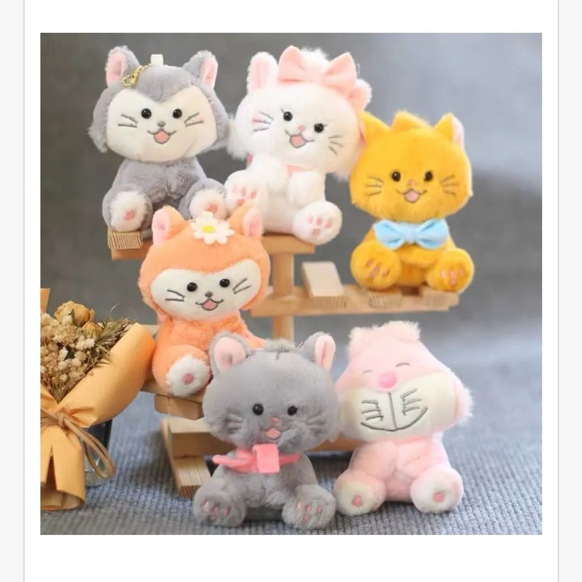 Brelok Maskotka Koty Plush Różne Kolory