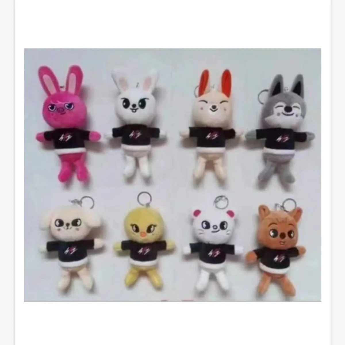 Brelok Maskotka do Kluczy Zestaw Zwierząt Plush 12 szt