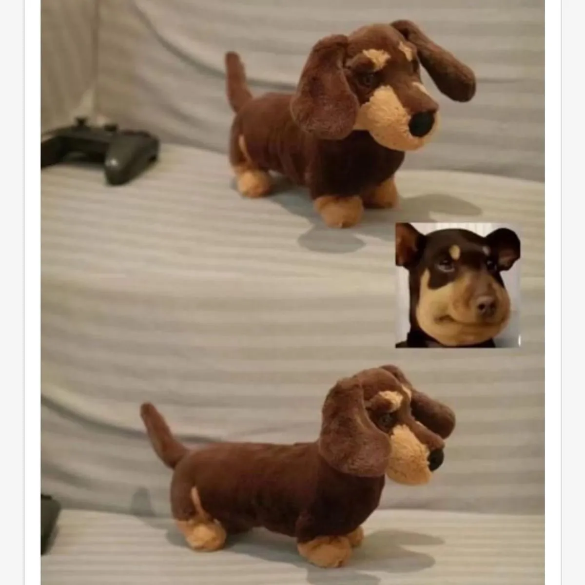 Brelok Maskotka Jamnik Brązowy do Kluczy