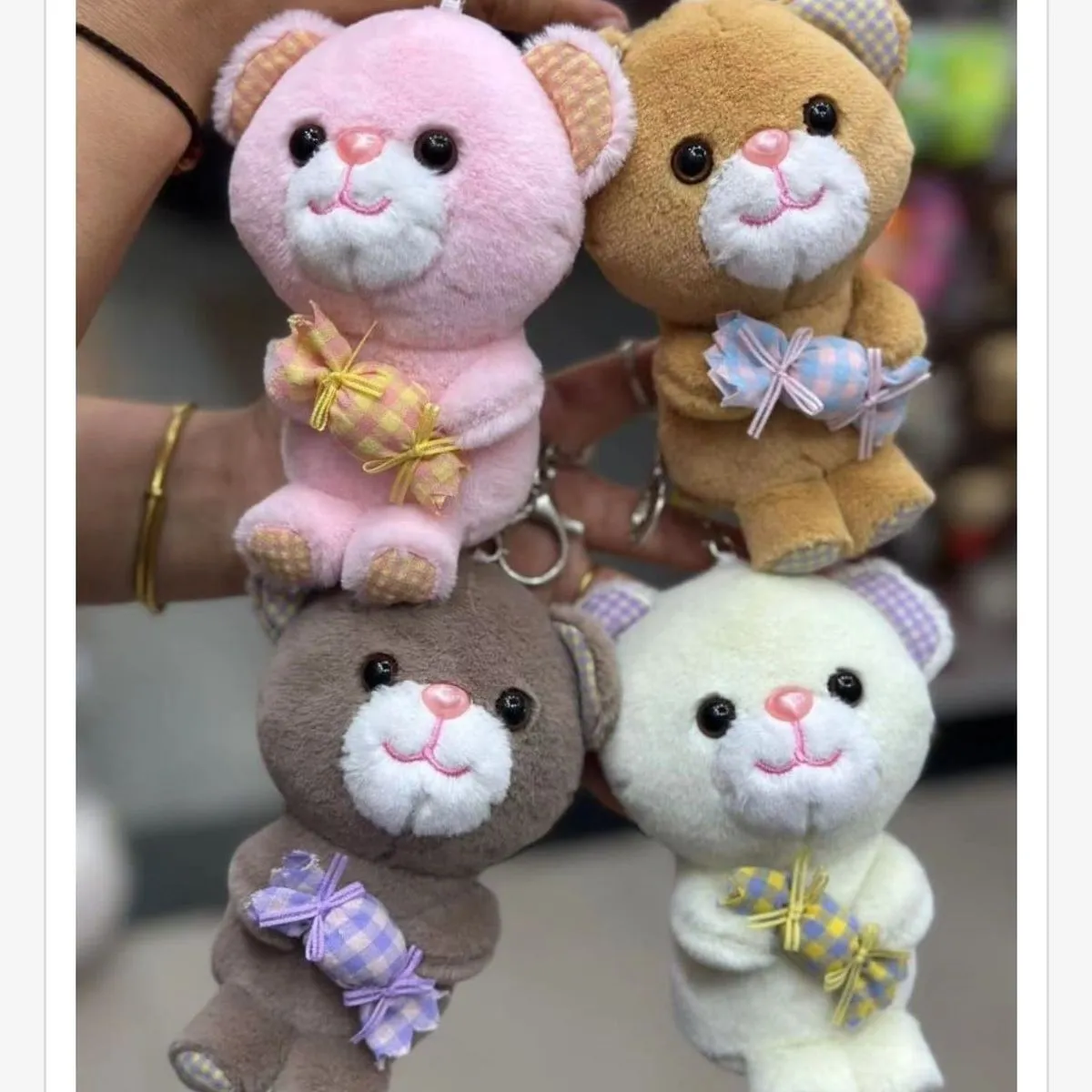 Brelok Maskotka Miś Pluszowy Różne Kolory
