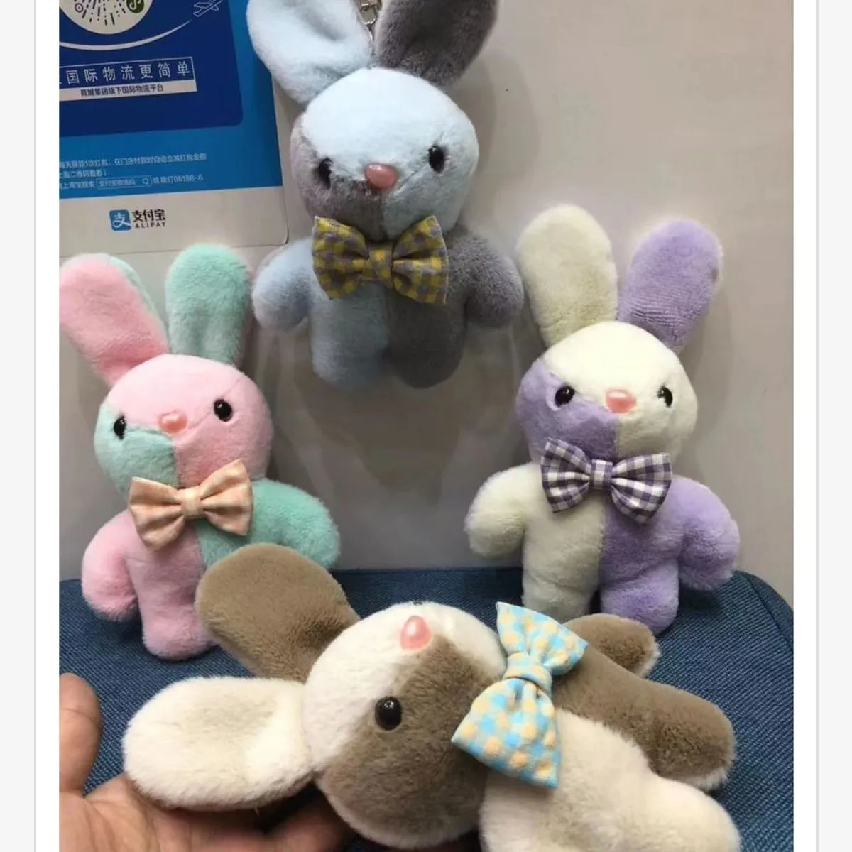 Brelok Maskotka Królik Plush w 5 Kolorach