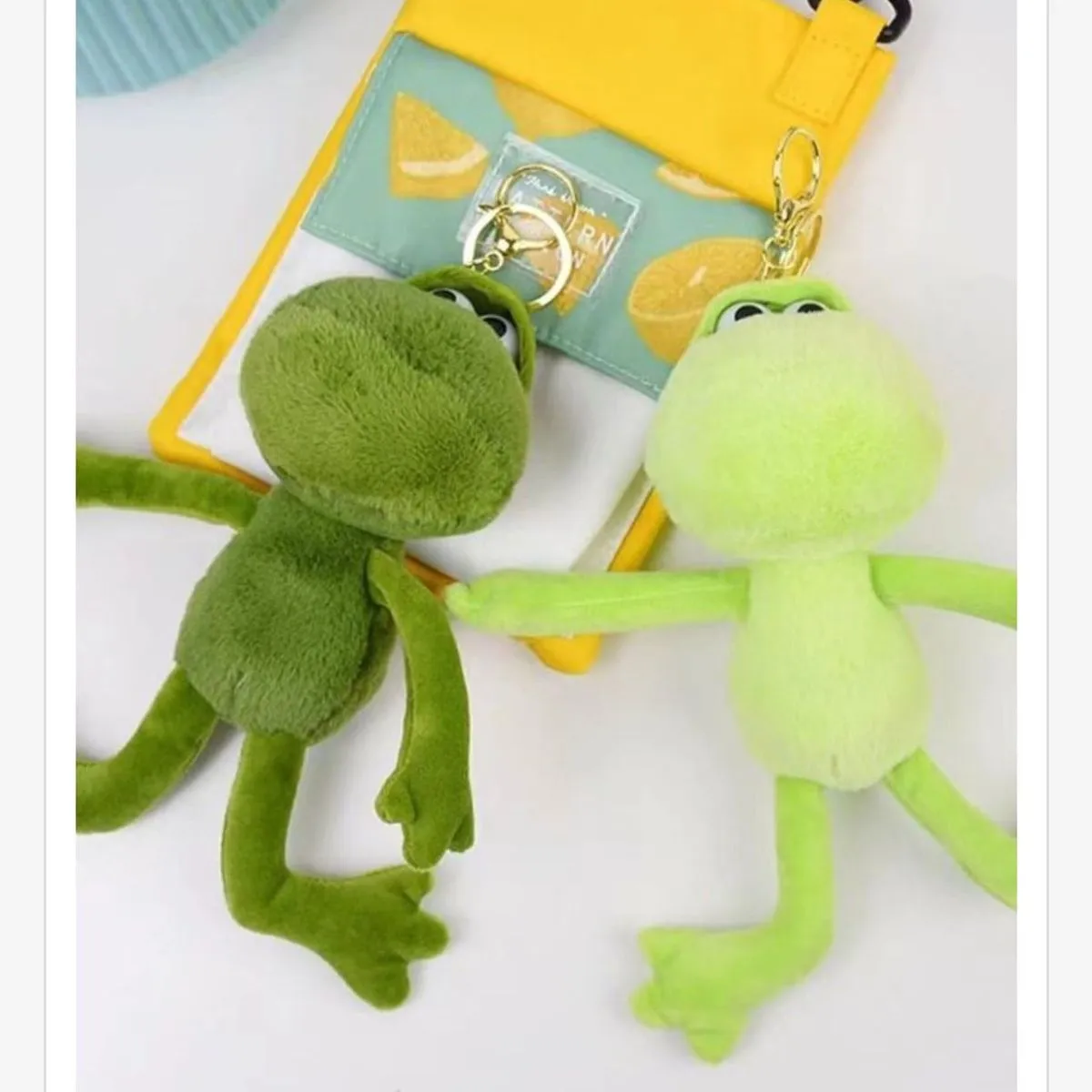 Brelok Maskotka Żaba Zielona Pluszowa