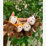 Brelok Maskotka Panda 4 szt. różowe brązowe pomarańczowe