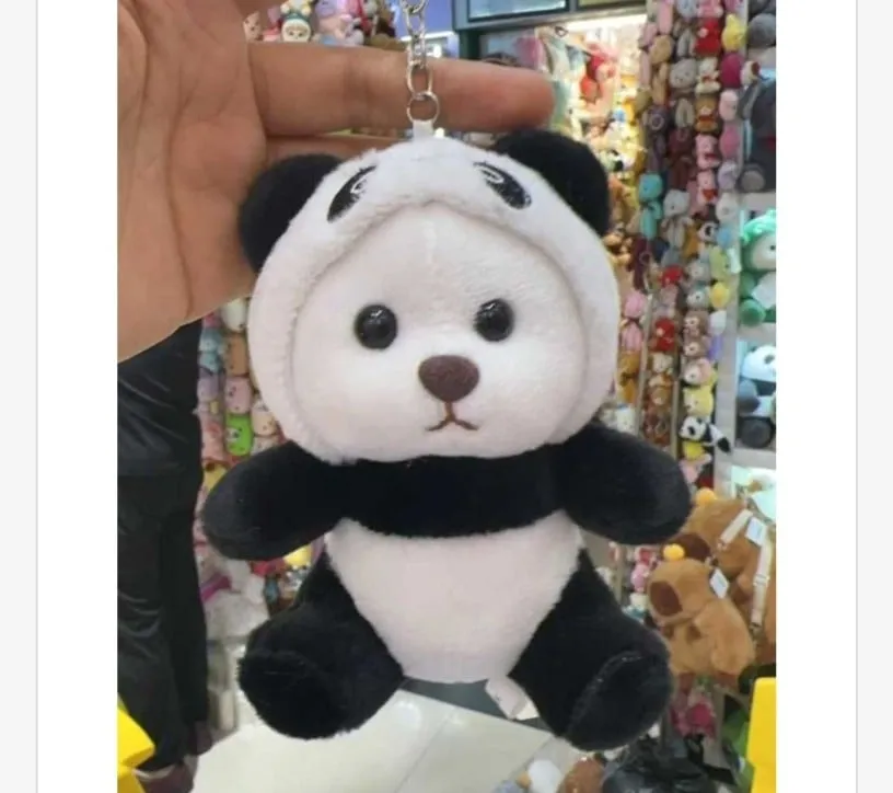 Brelok Maskotka Panda w Czapce z Uszami