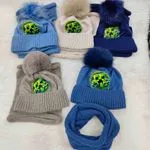 Komplet czapka szalik damski Minecraft
