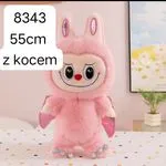 Maskotka Labubu z Kocyk 55cm Różowa