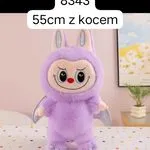 Maskotka Labubu z Kocyk 55cm Fioletowa