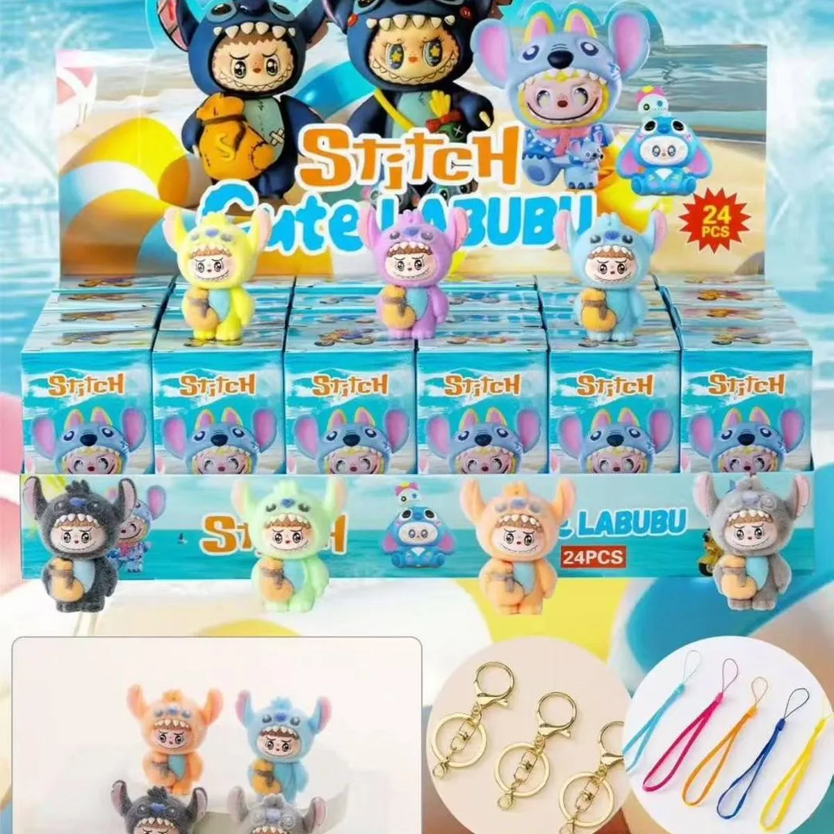 Brelok Stitch Labubu z figurką kolekcjonerską
