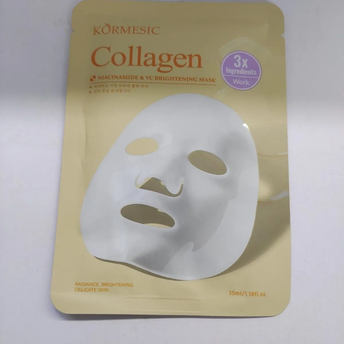 Maska Collagen Kormesic Niacynamid VC 35ml Rozjaśniająca