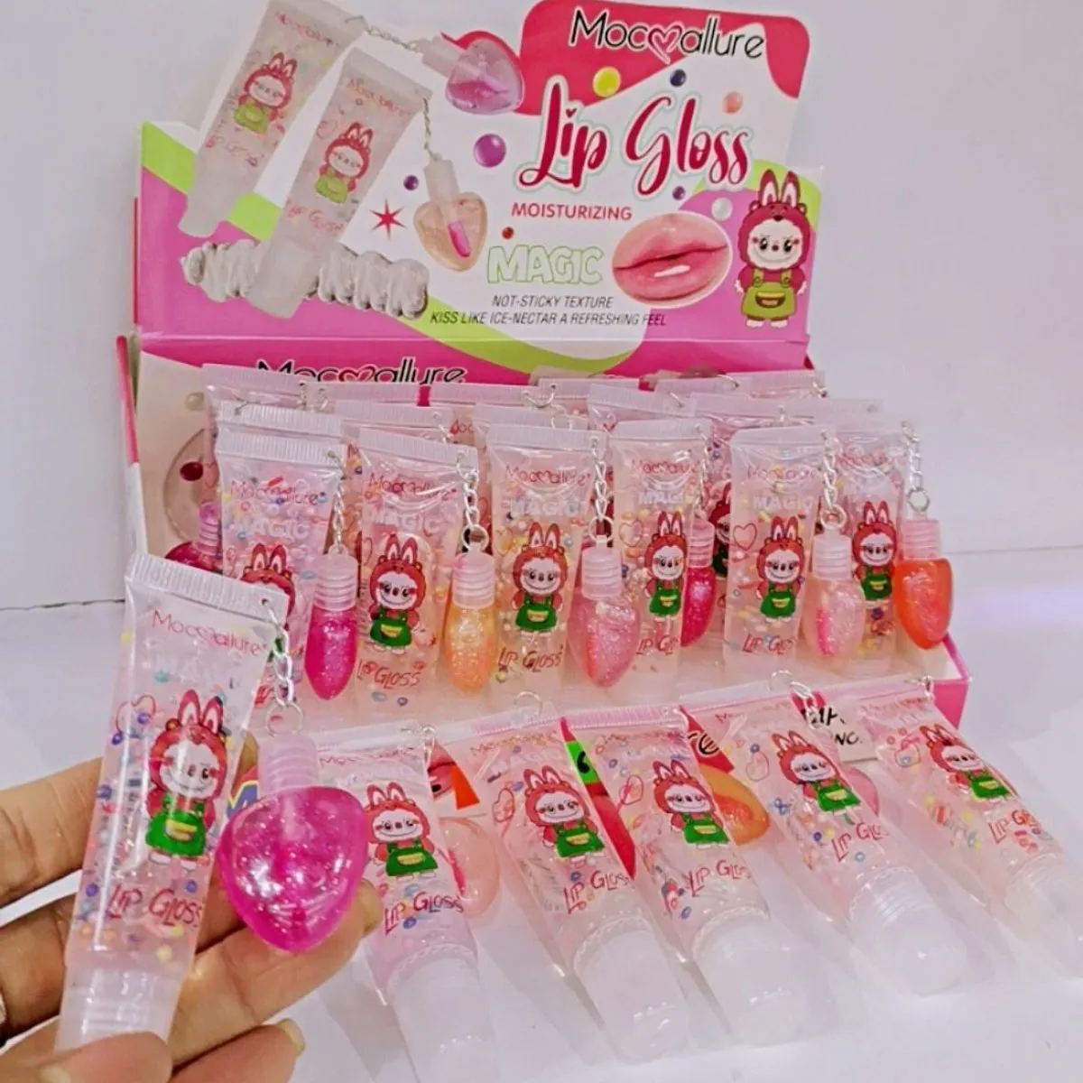 Lip Gloss Labubu Moisturing Non Sticky MoccaLure