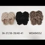 Kapcie damskie futrzane 35-37/38-39/40-41 beż/czarny/brąz