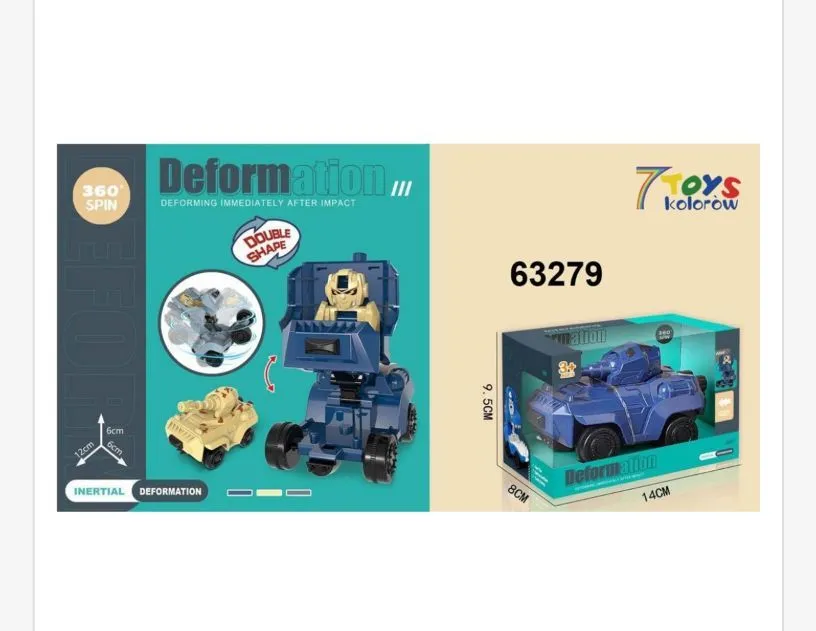 Zabawka Deformacja Double Impact Samochód 6329