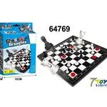 Gra Logiczna Szachy Warcaby Chess & Draughts 7Toys