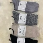 Skarpetki damskie prążkowane szare i czarne 46