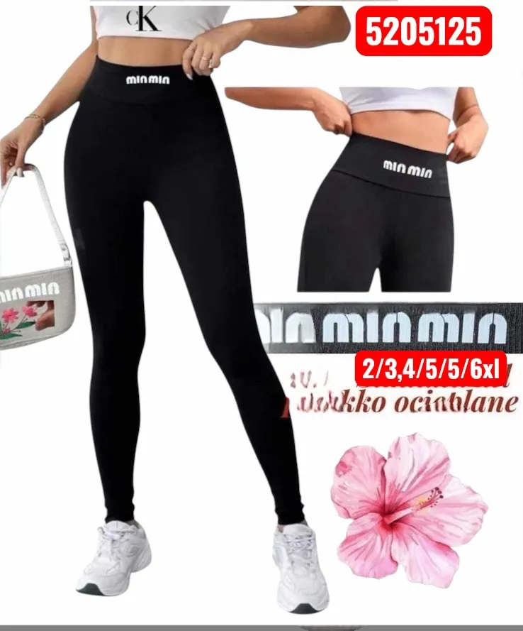 Legginsy damskie czarne M/L mini M/L XL