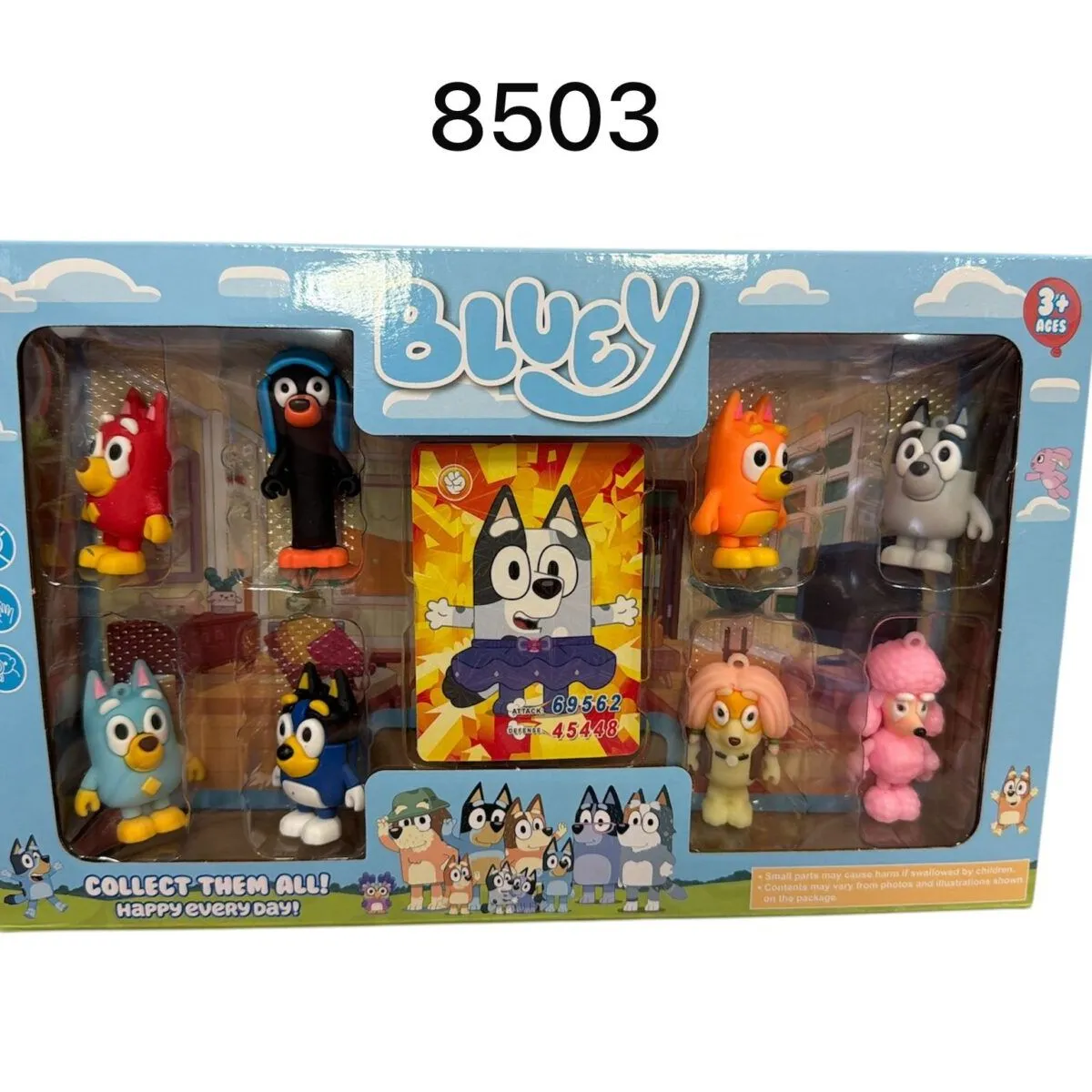 Figurki Bluey Collect Them All 8PCS 8503