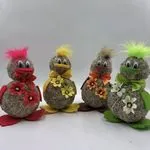 Dekoracja Wielkanocna Kaczka z Wikliny 25cm