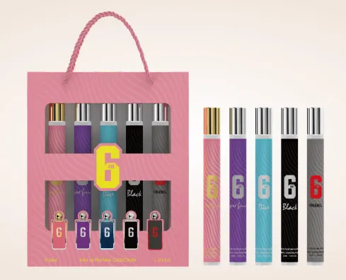 Komplet Perfum 6x35ml w różowej torbie