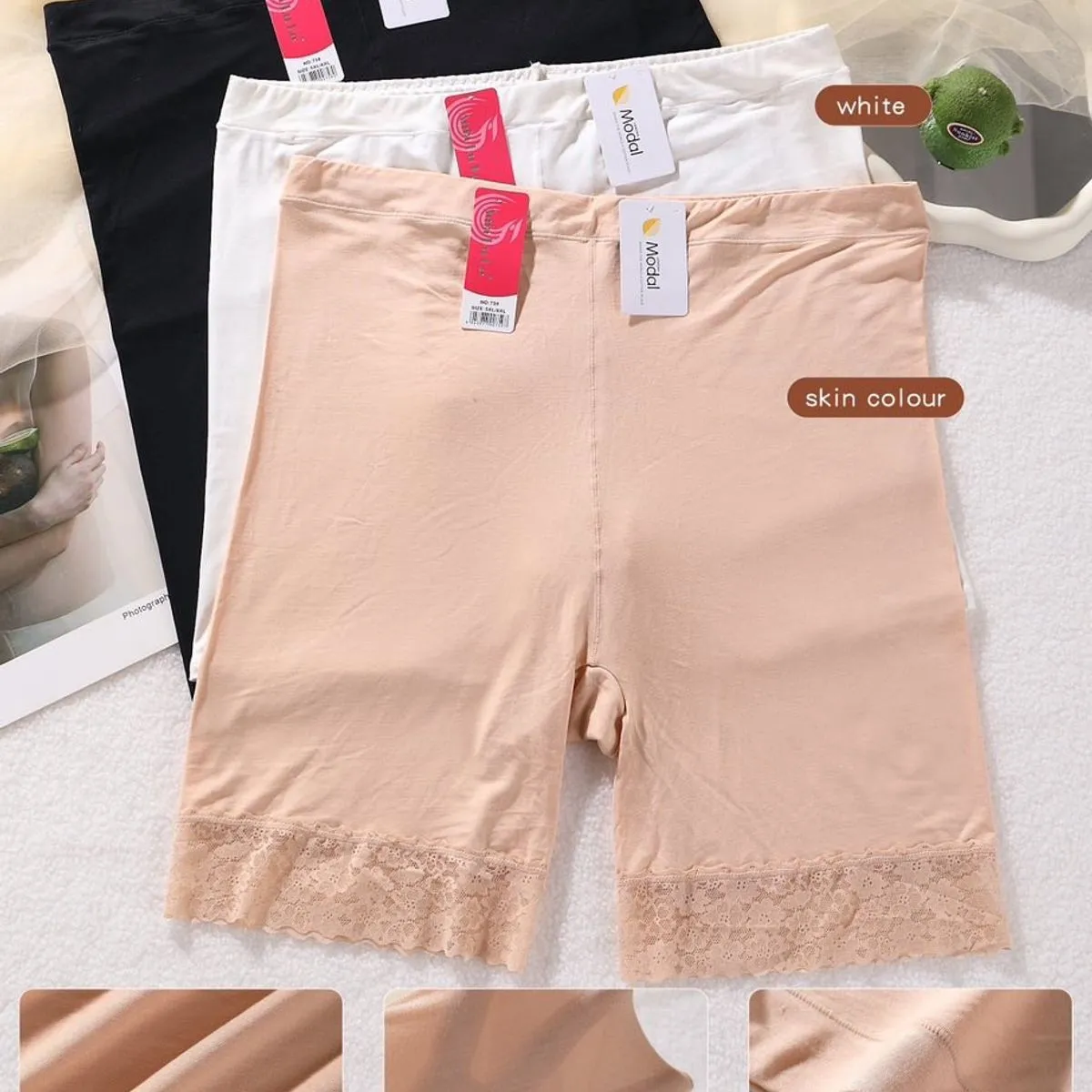 Spodenki Modelujące Ania Lu Lo pod Sukienkę Beige/Czarne/Białe