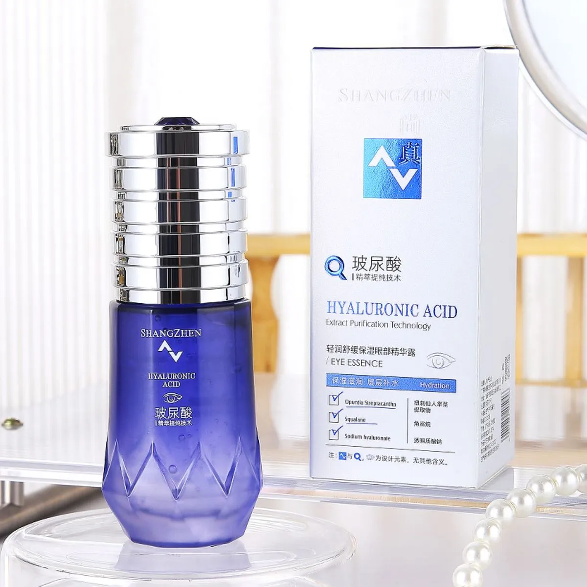 Nawilżająca Esencja pod Oczy z Kwasem Hialuronowym Shangchen 25ml