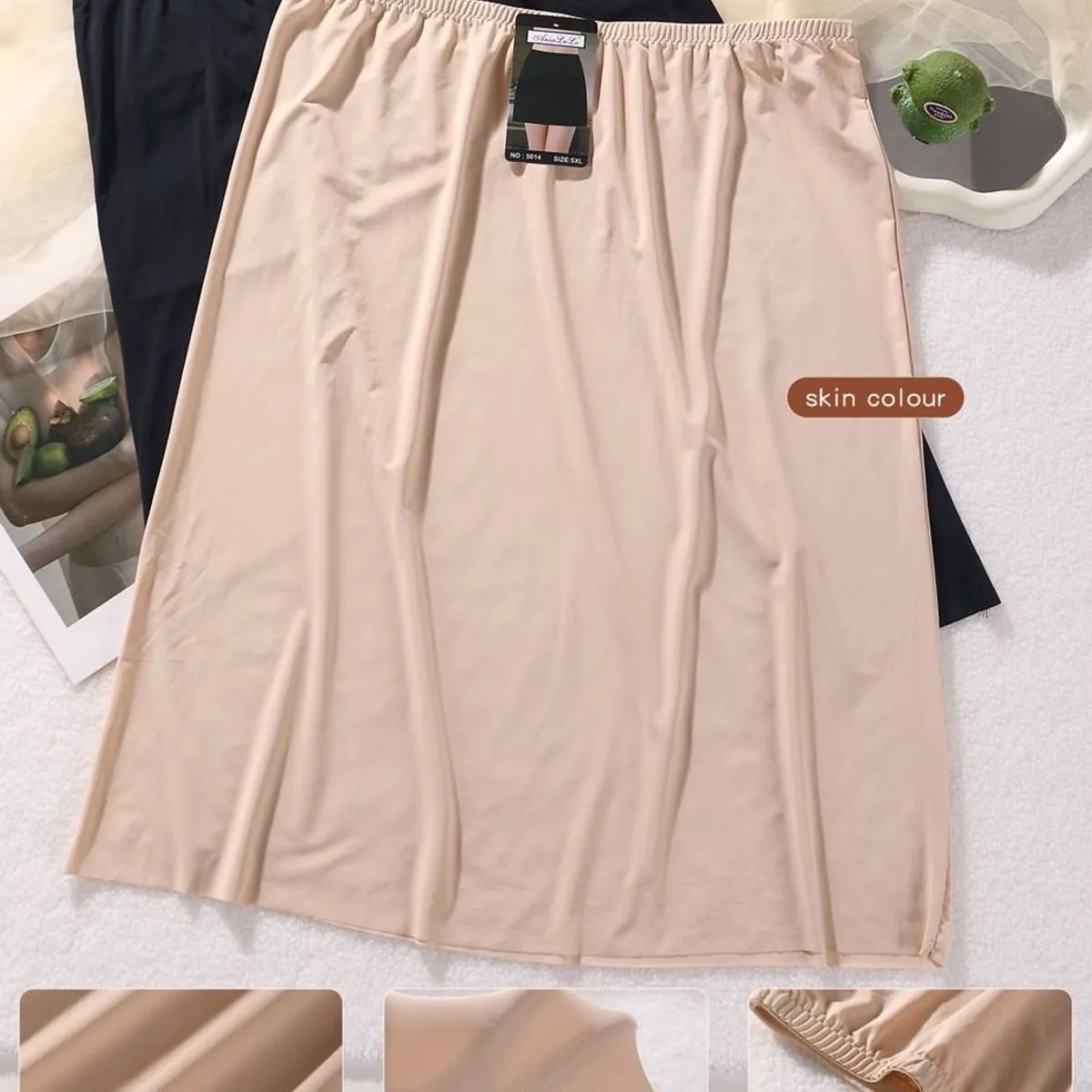 Półhalka damska Ania Lulu NO.5014 beżowa/czarna XL-XXL