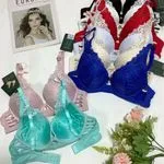 Biustonosz damski koronkowy wielopak kolorowy