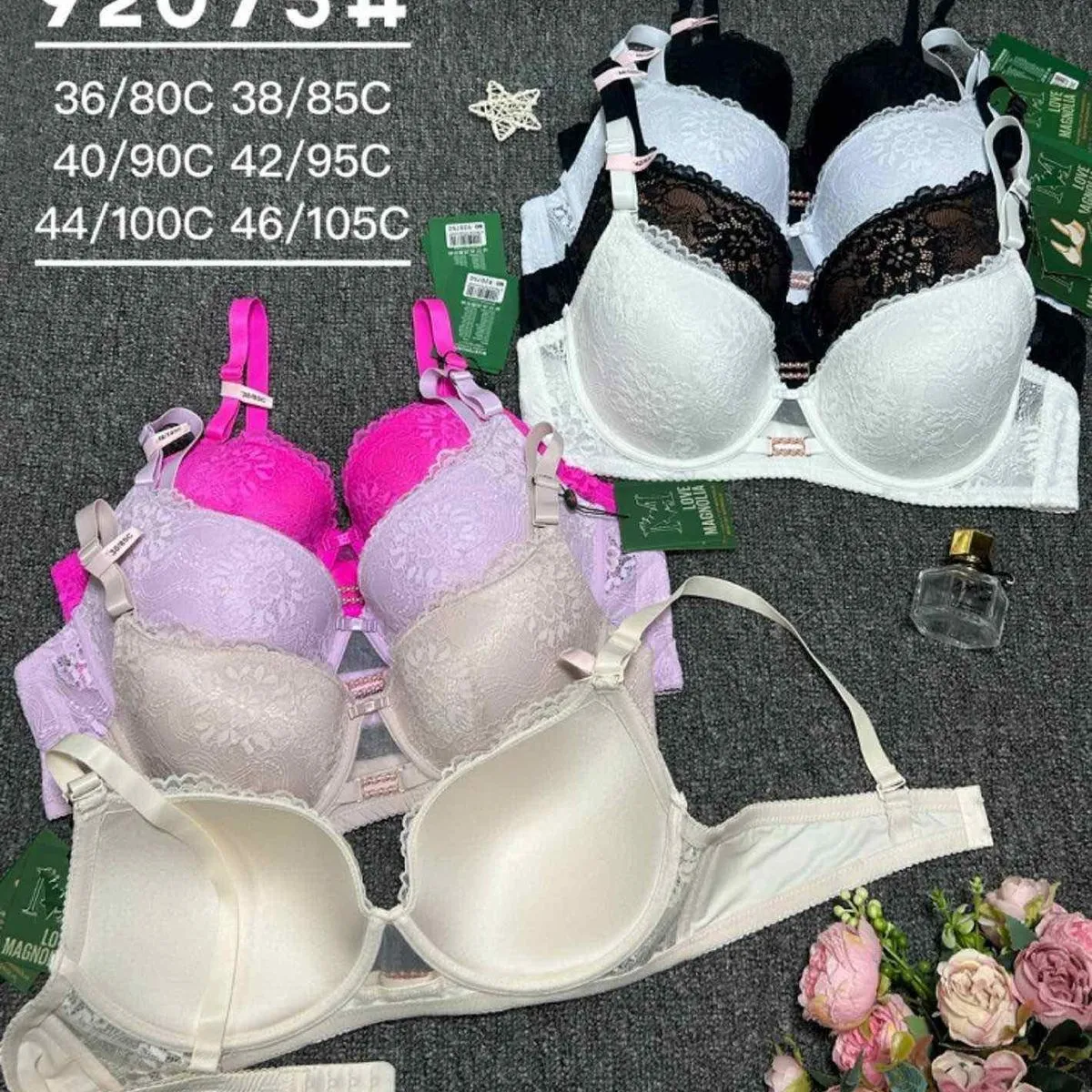 Biustonosz damski koronkowy 36/90C 38/95C 44/90C 46/105C