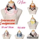 Chusta Damska Grawat z Magnesem 70cm x 70cm