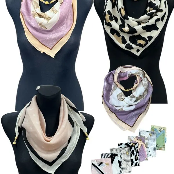 Chusta Damska z Magnesem i Wzorem Zwierzęcym