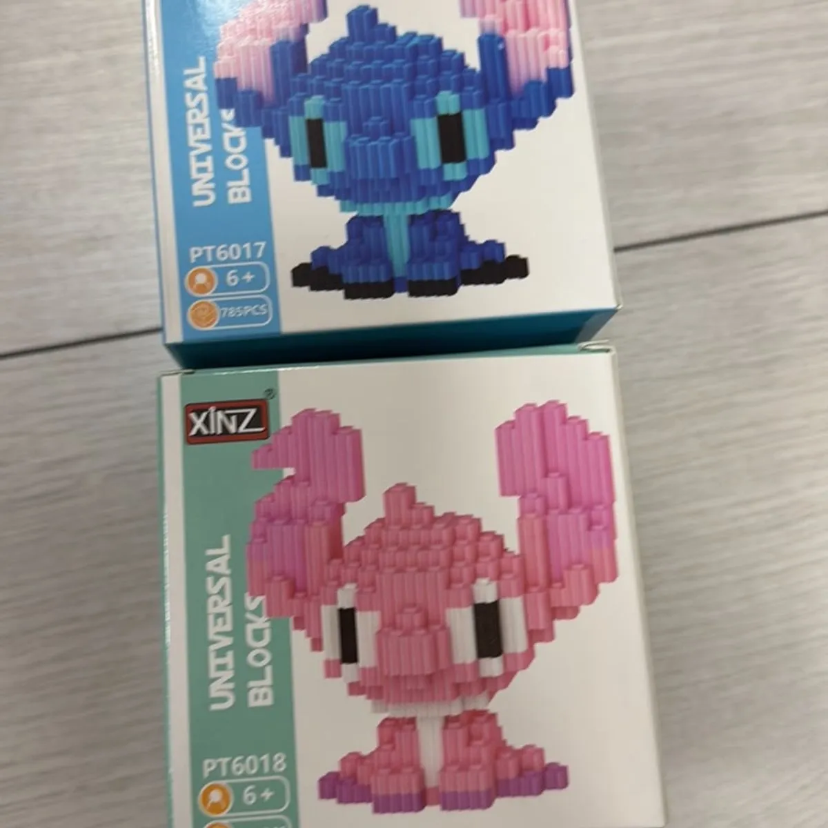 Klocki Universal Block Stitch niebieski i różowy PT617/PT618