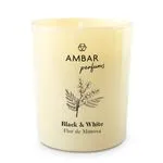 Świece z Woskiem Roślinnym Black & White Flor de Mimos 140g