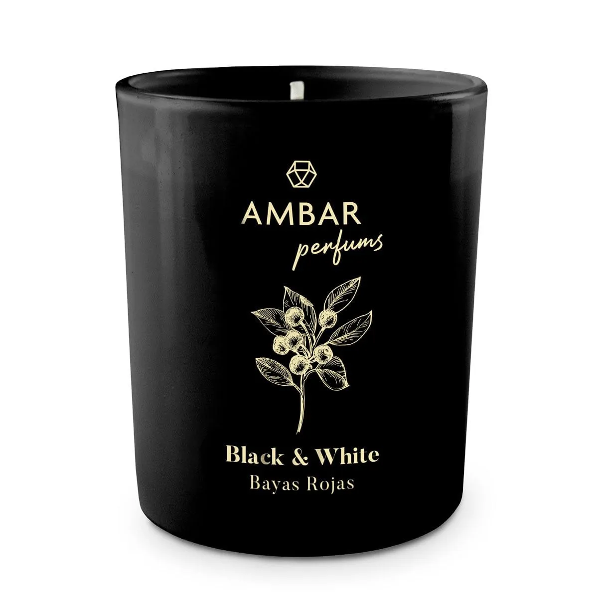 Świece z Woskiem Roślinnym Ambar Perfums Black & White 140g